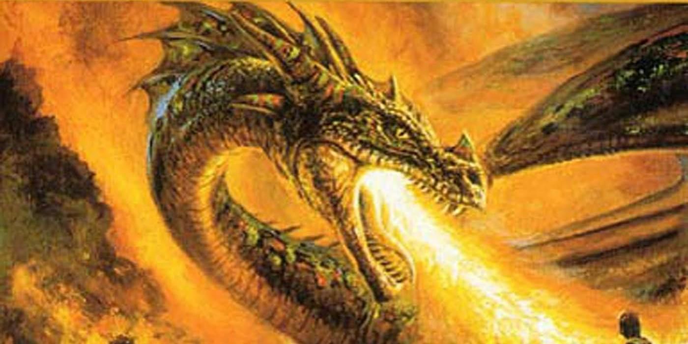 The dragon from the cover of Harry Turtledove&rsquo;s Into the Darkness