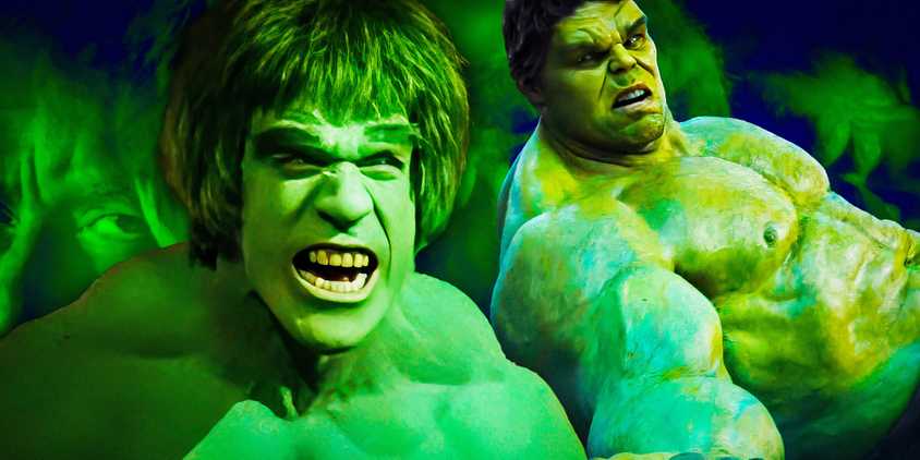 Hulk from the MCU and Hulk from the 70s tv show