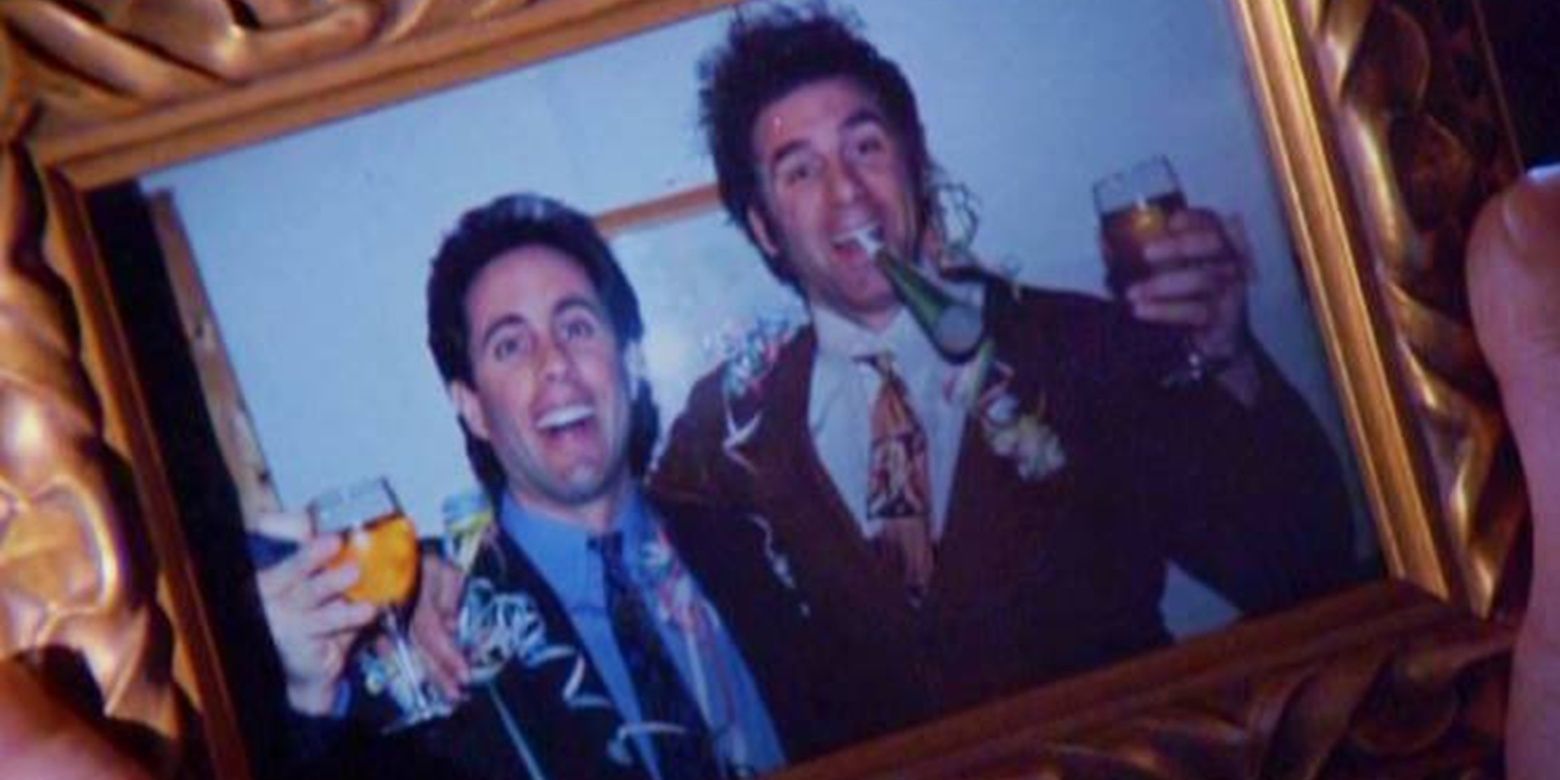 A framed photo of Jerry and Kramer in Seinfeld