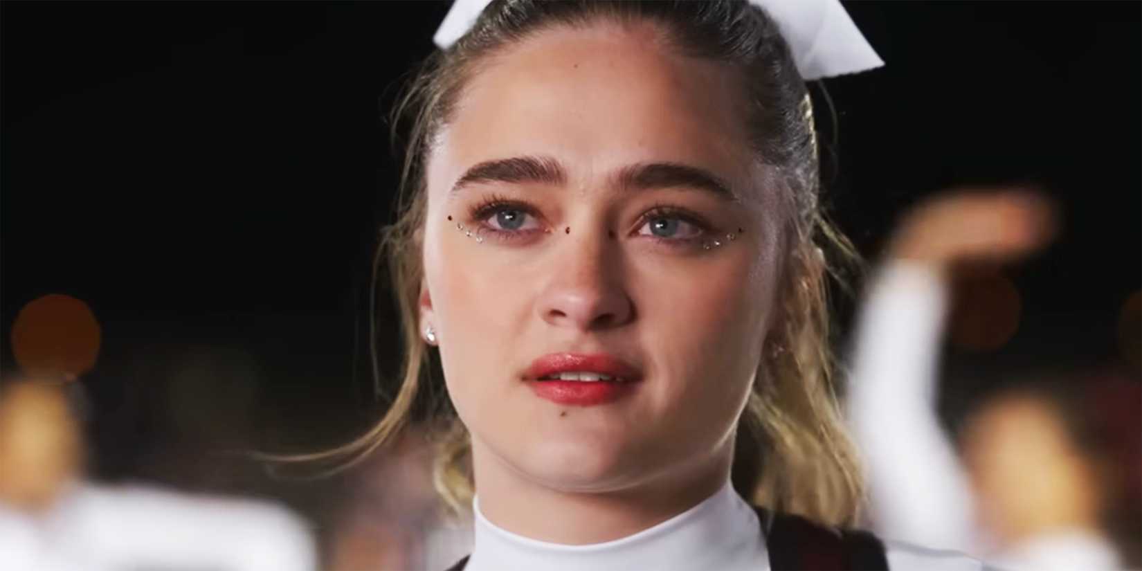 A still of a cheerleader from the Ransom Canyon trailer