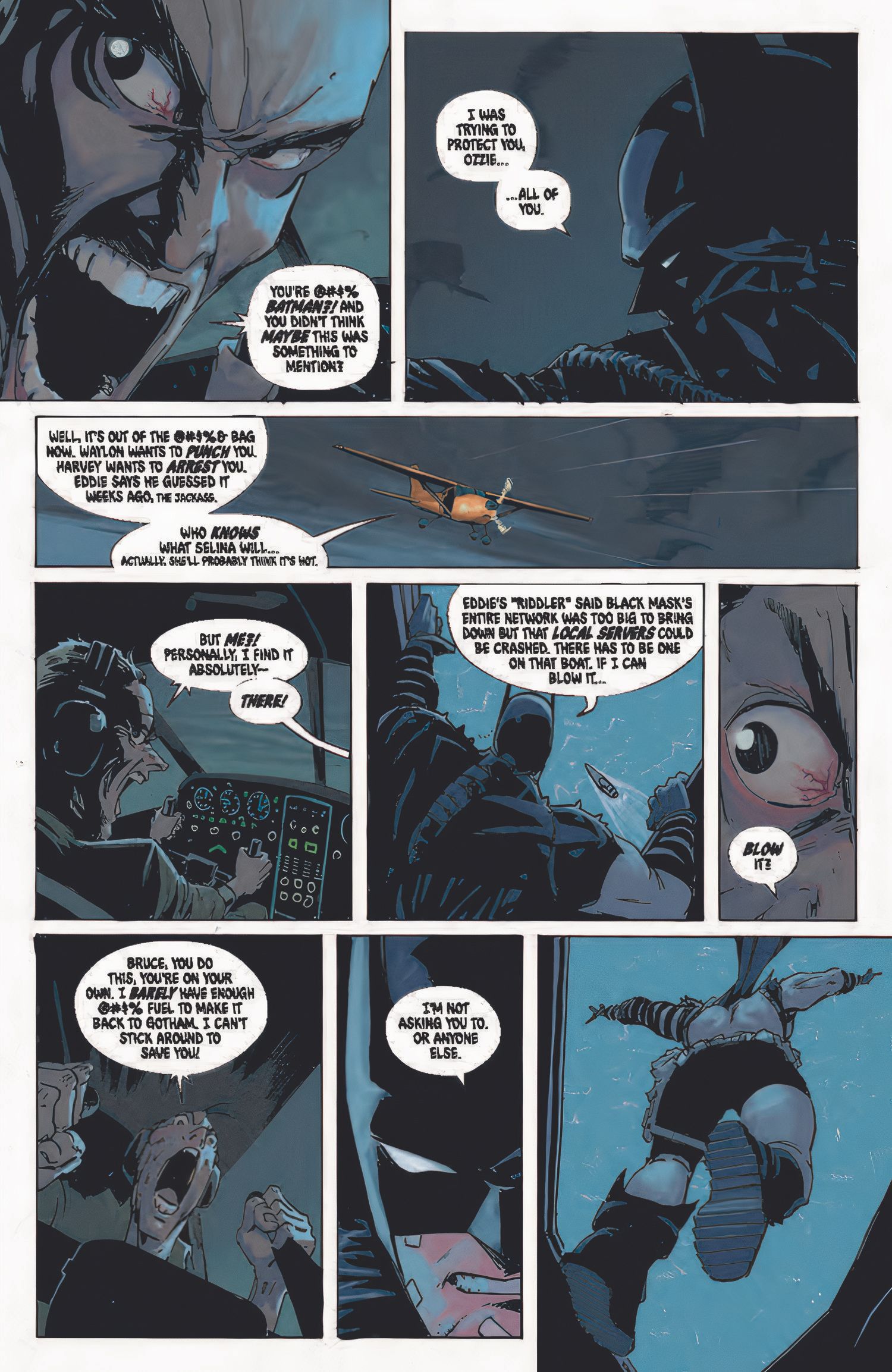 Absolute Batman and Ozzy Arguing DC