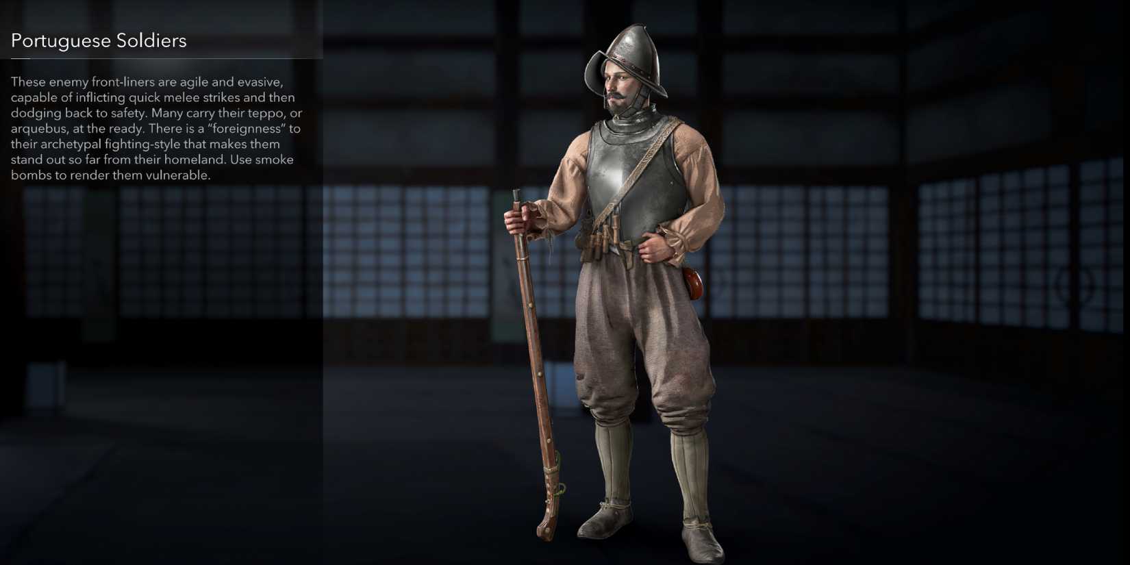 The Portuguese Soldier Type Enemy Type in Assassin's Creed Shadows