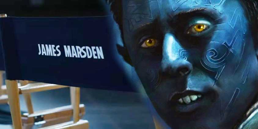 Alan Cumming as Nightcrawler in X2 with James Marsden casting chair Avengers_ Doomsday