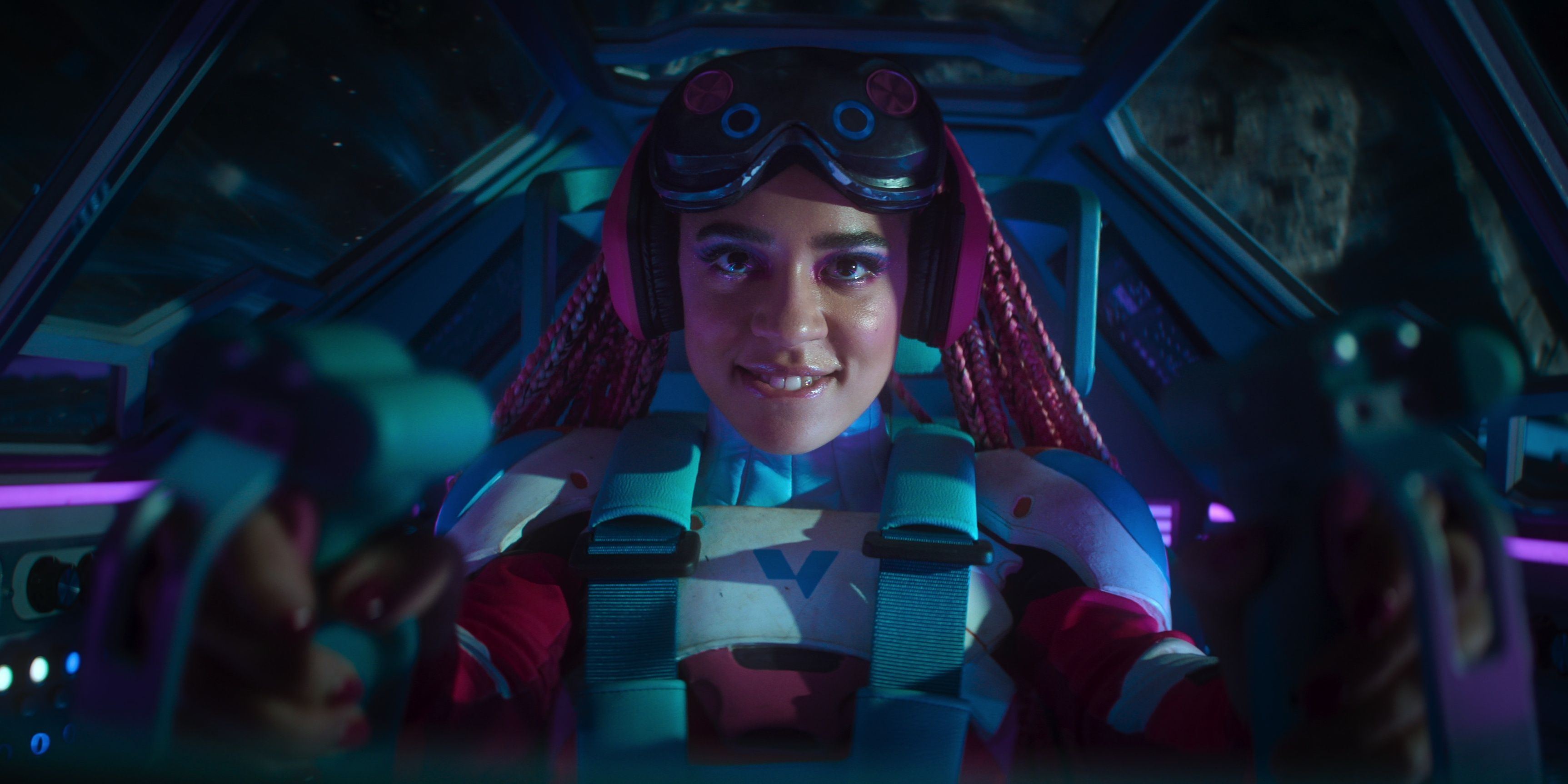 A pilot smiling in Black Mirror season 7