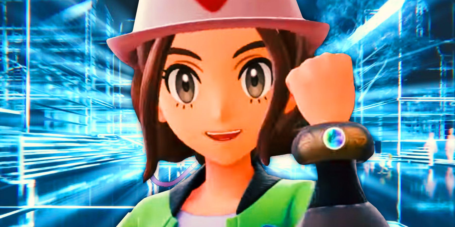 An excited Z-A character from Pokemon Legends