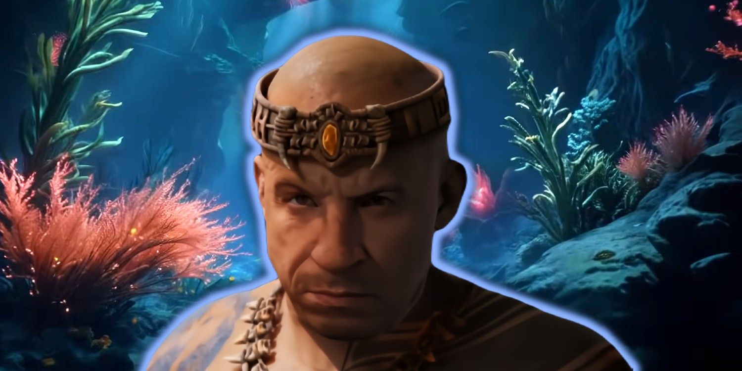 Ark Aquatica Vin Diesel in front of the ocean.