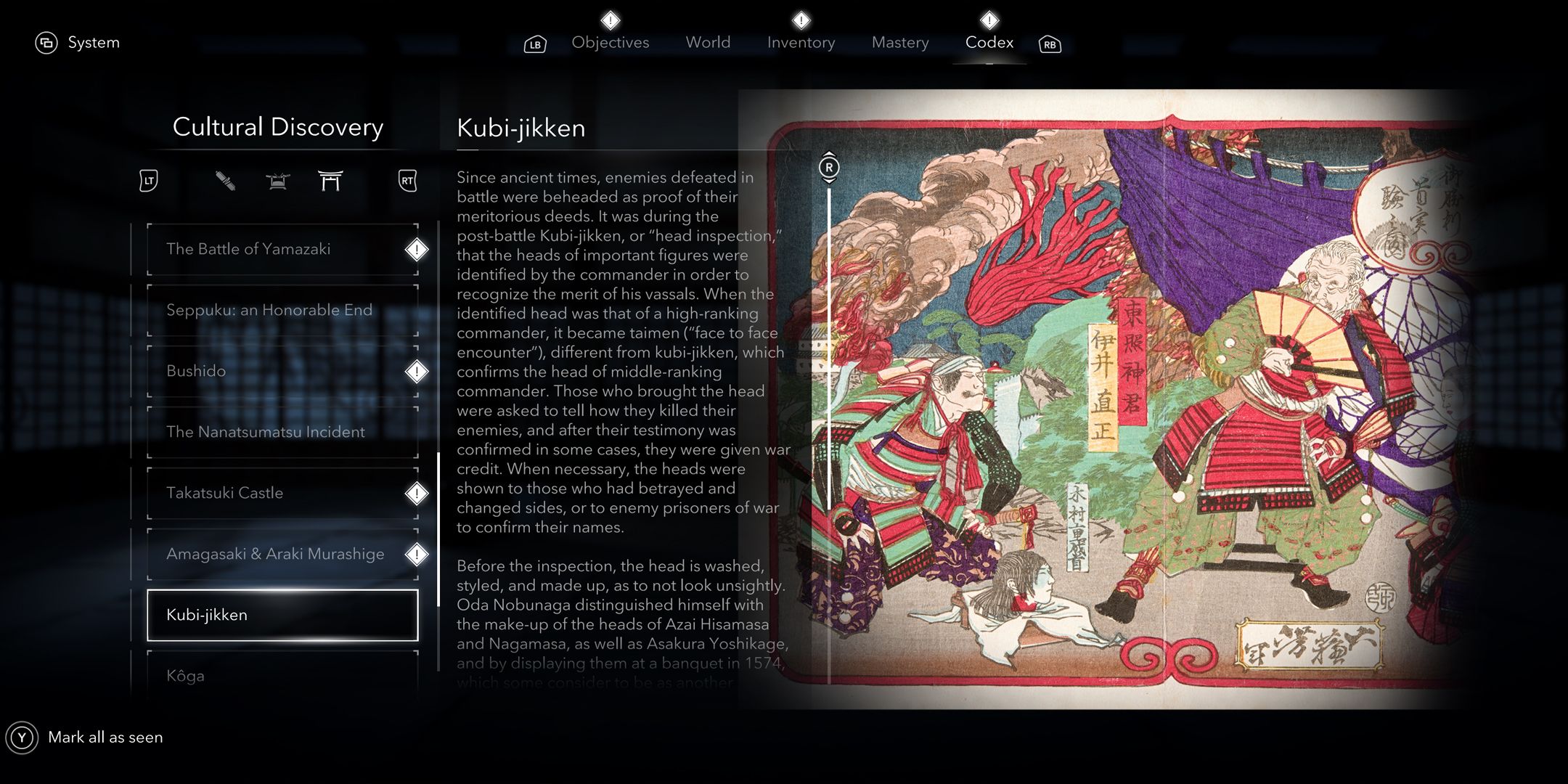 Assassin&rsquo;s Creed Shadows Kubi-jikken codex