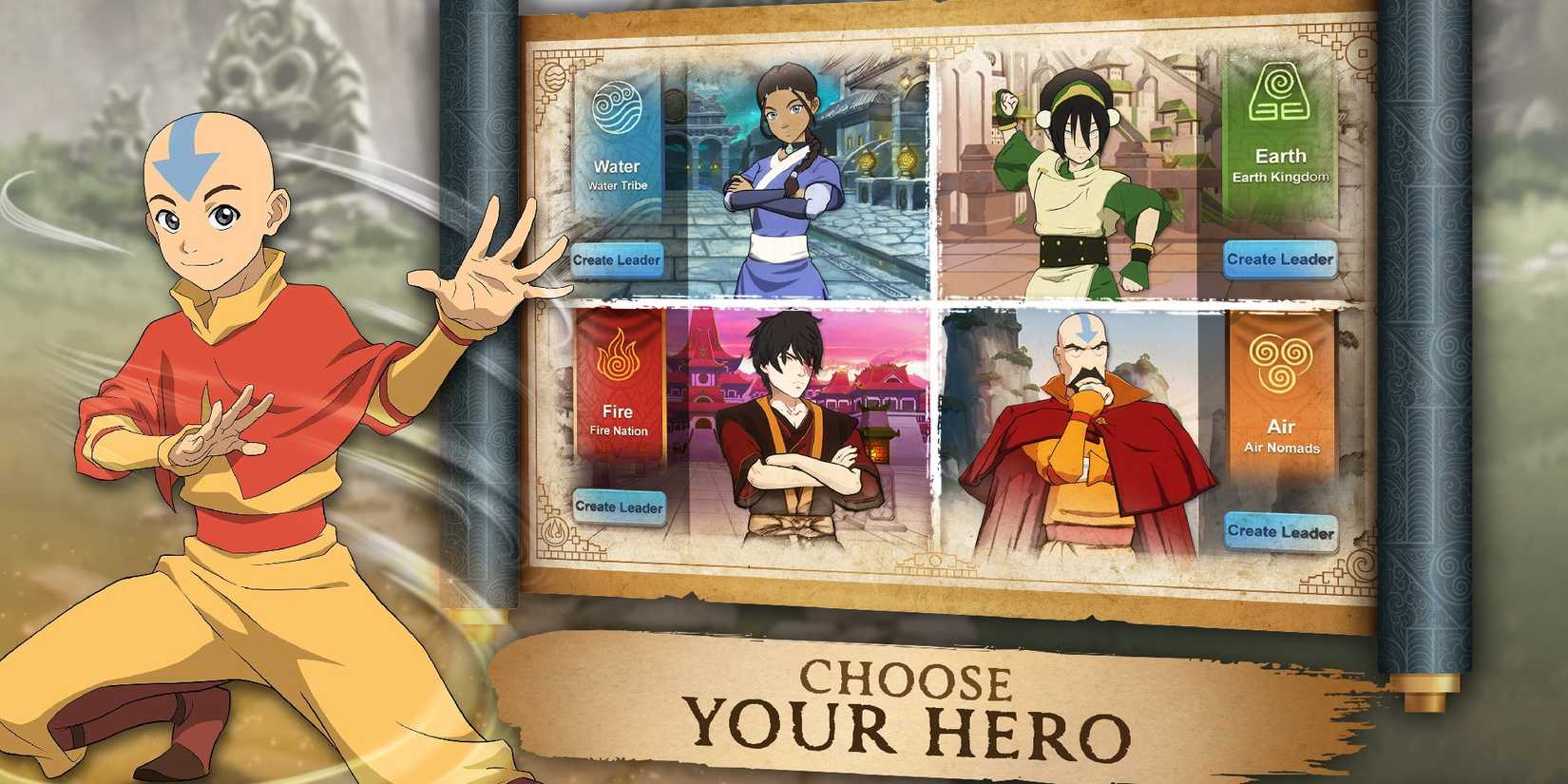 Avatar Legends Realms Collide Aang advertisement