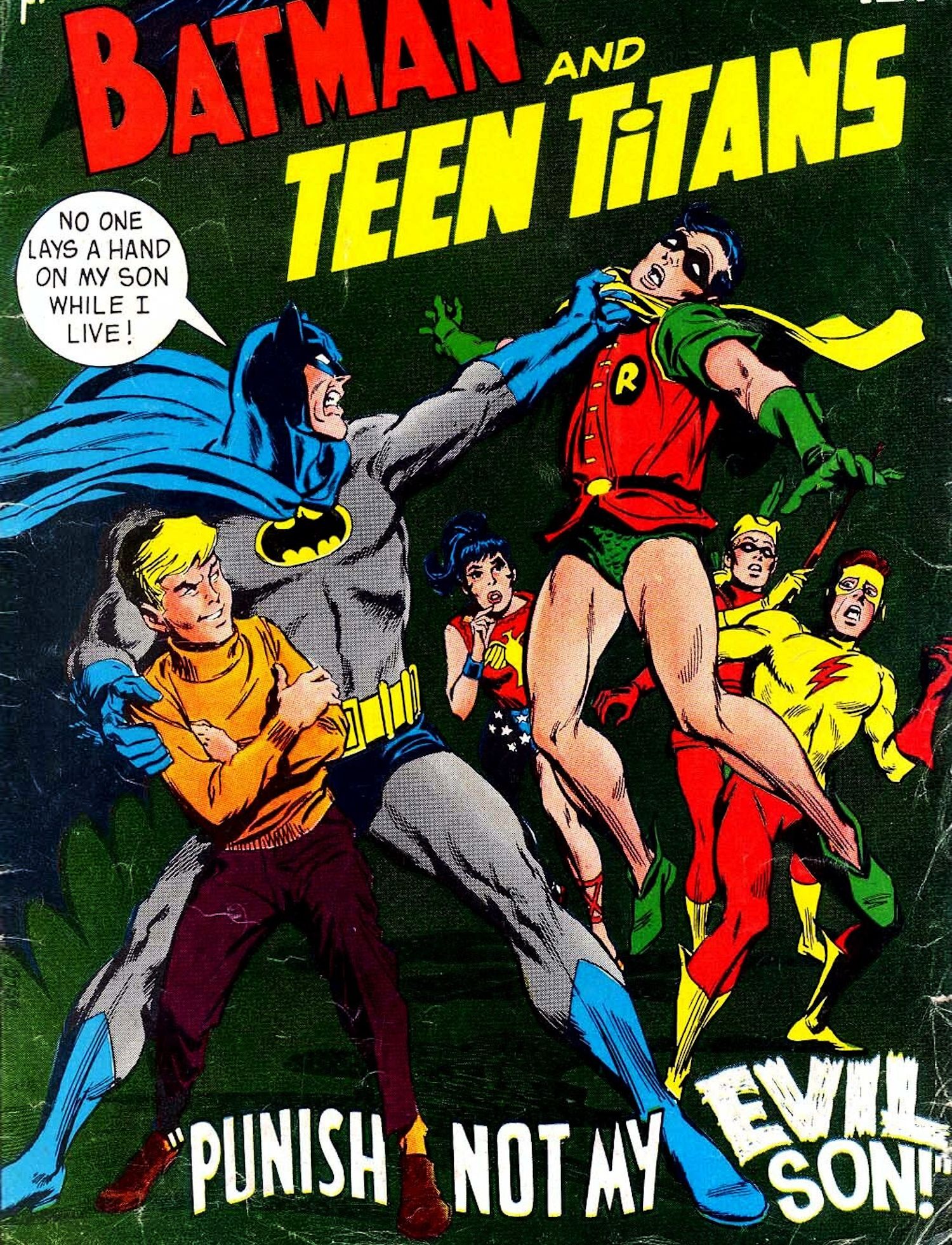 Batman and Teen Titans Cover Art of Bruce Wayne&rsquo;s Son Lance