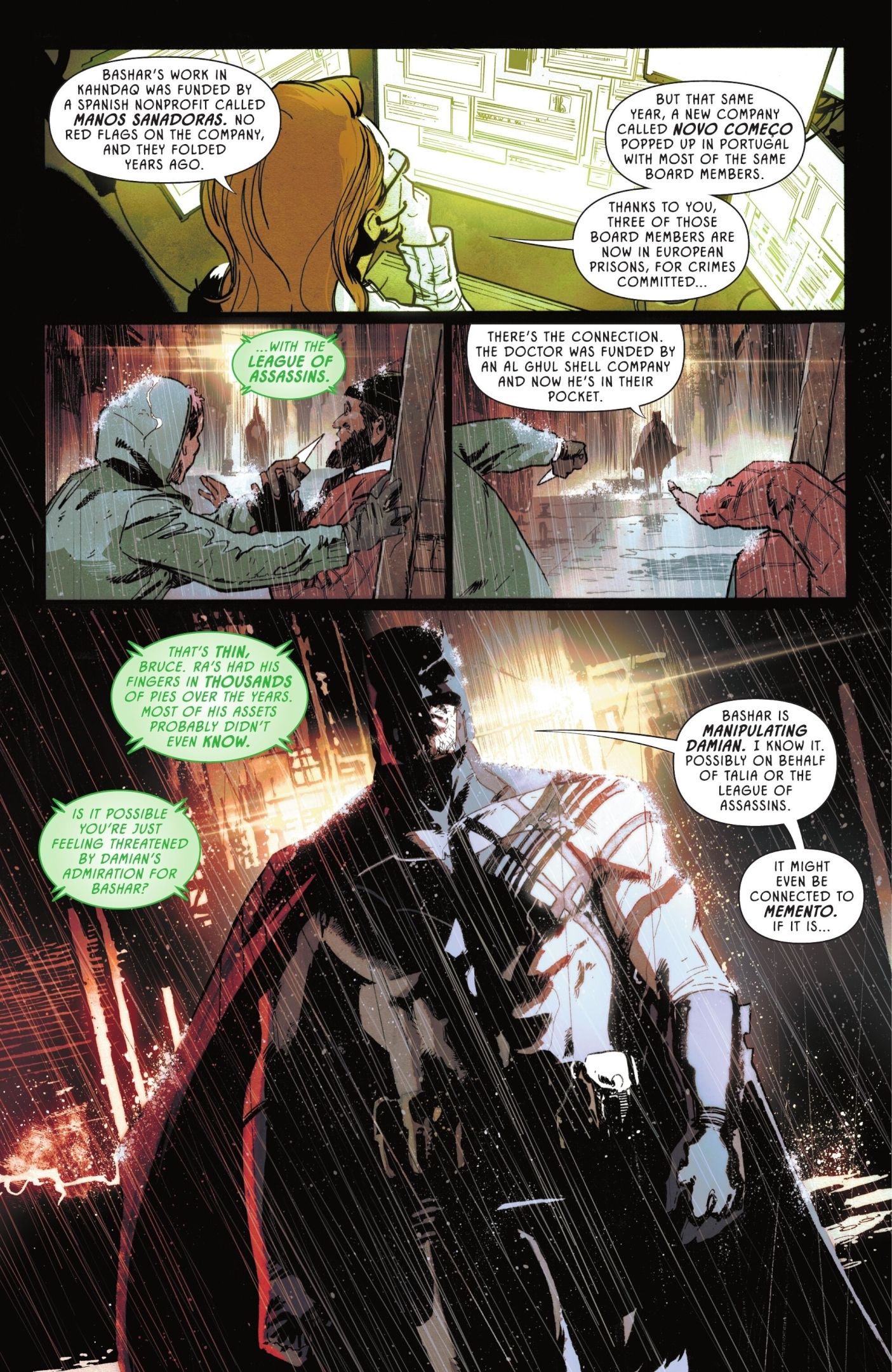 Batman Ponders Bashar's Connection To The League