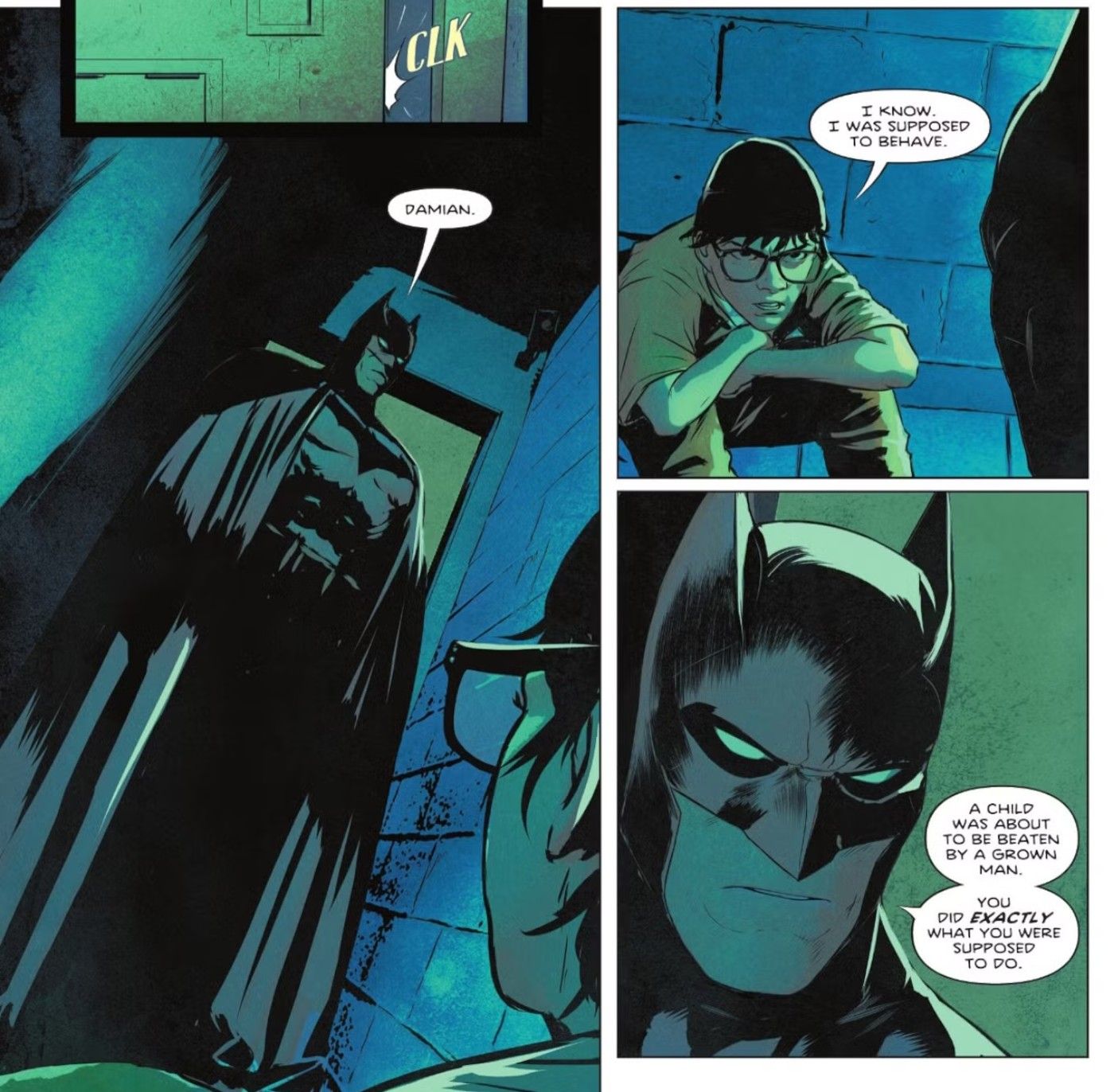 batman rescues damien