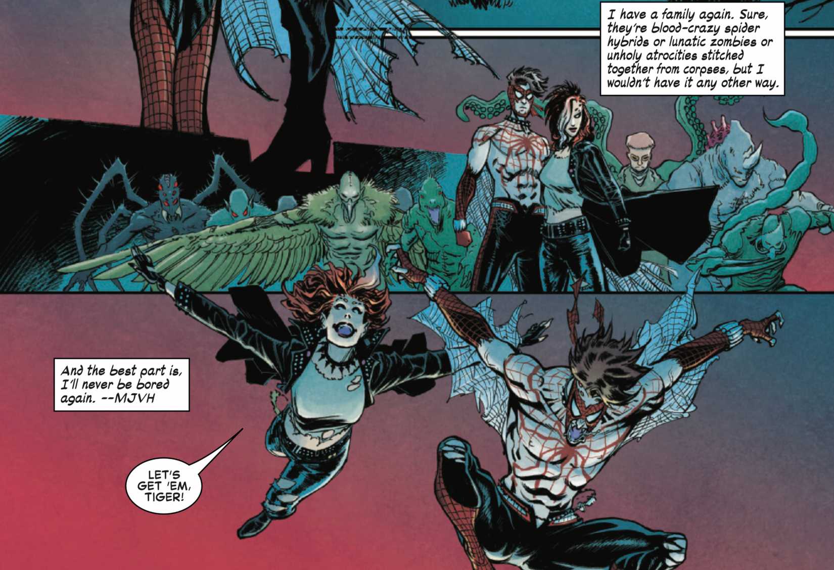 Web of Spider-Verse: New Blood - Count Parker by Morris and Kumar - Mary Jane and Peter start an evil vampire family
