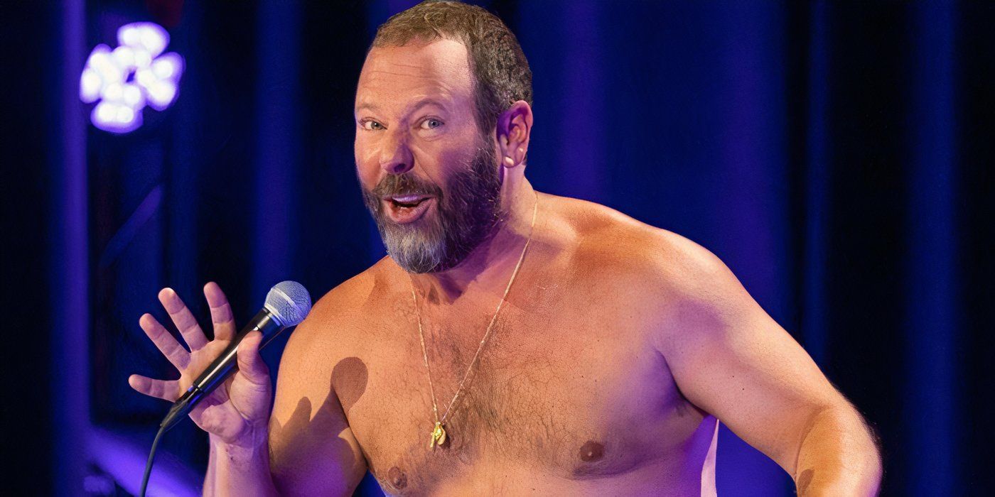 Bert Kreischer without a shirt on in Lucky
