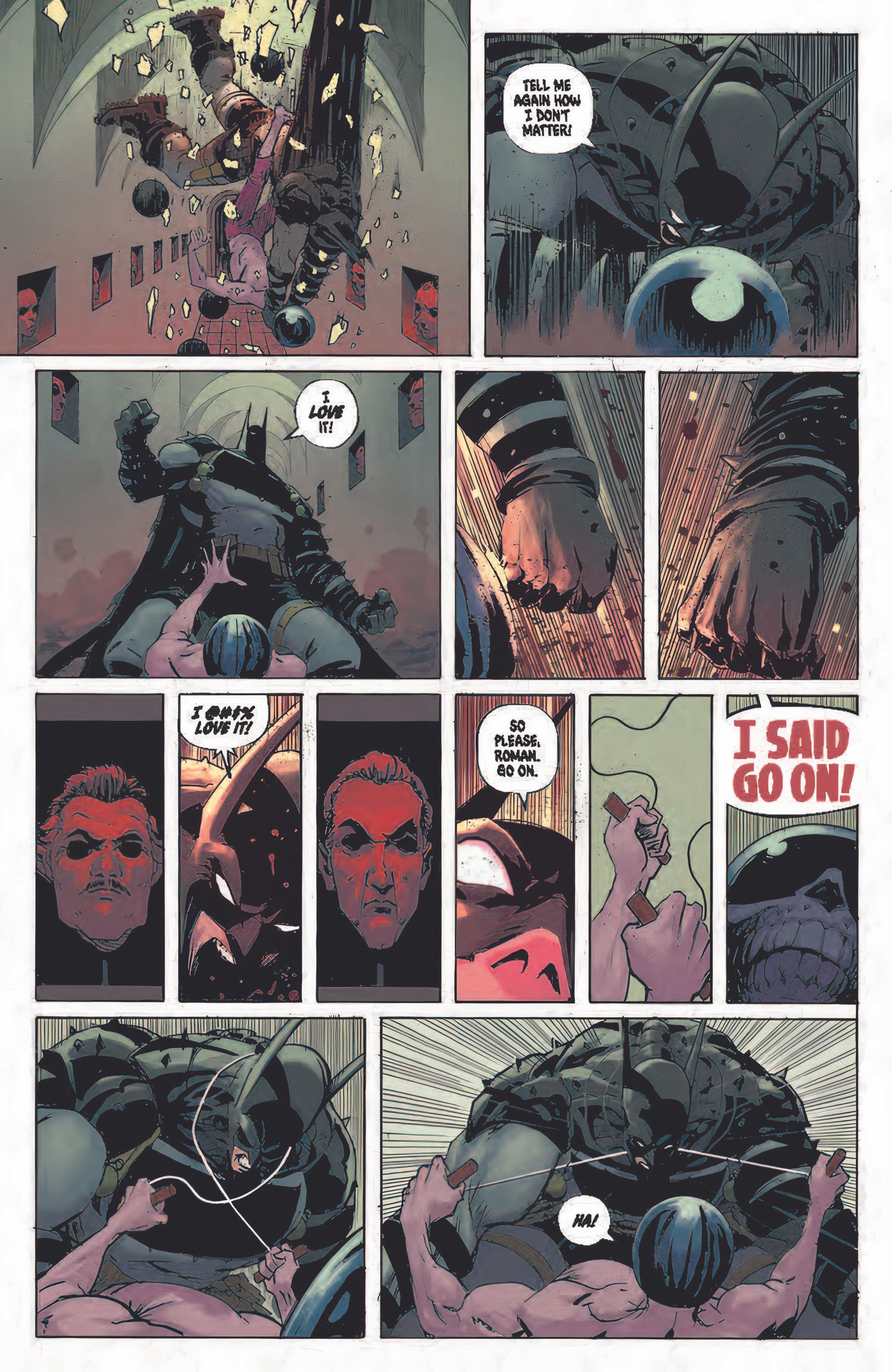 Black Mask Fighting Absolute Batman DC