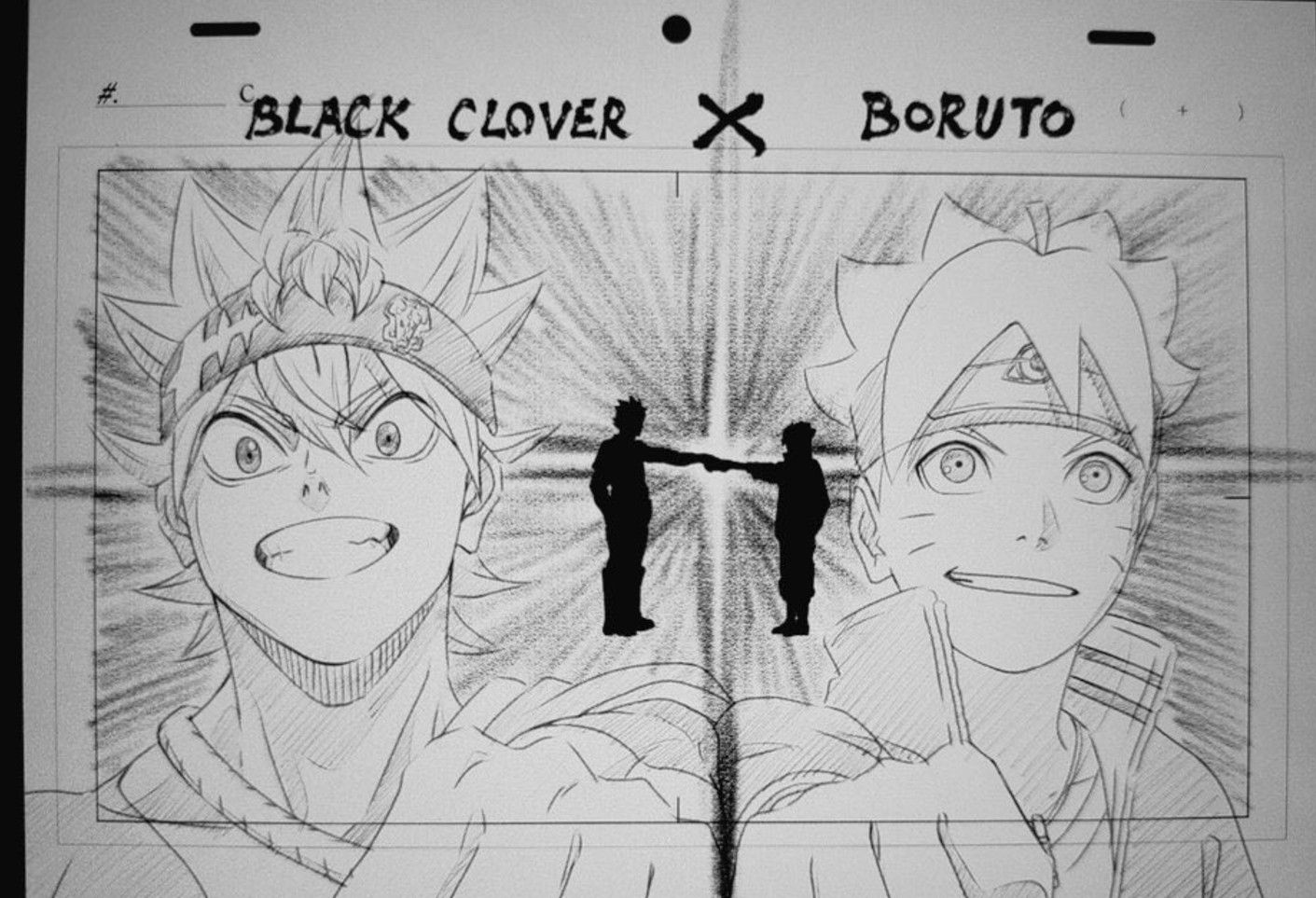 Boruto and Asta fist bump