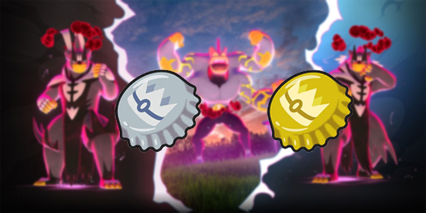 Bottle Caps from the main series Pokemon games in front of a promotional Pokemon Go image