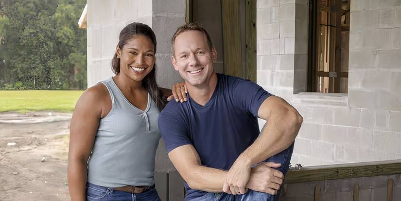 Brian & Mika Kleinschmidt posing in 100 Day Dream Home