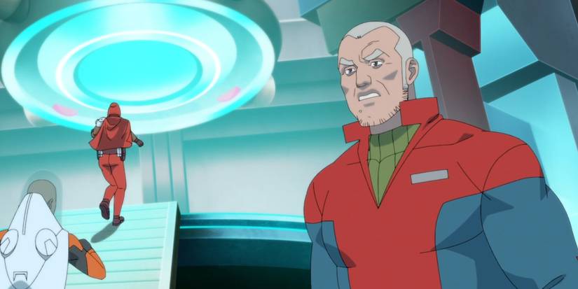 Brit grimacing in front of a portal in Invincible season 3 (2025)
