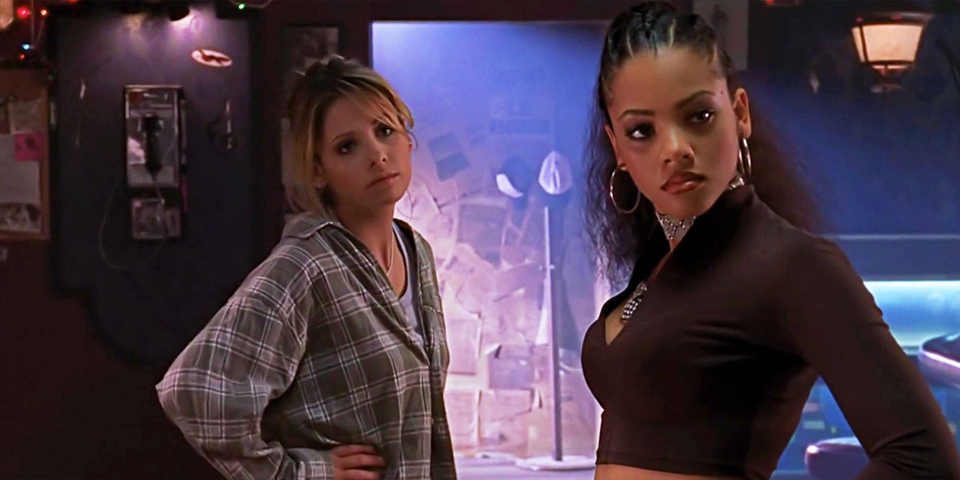 Buffy e Kendra em Buffy the Vampire Slayer Temporada 2 Qual é a minha linha