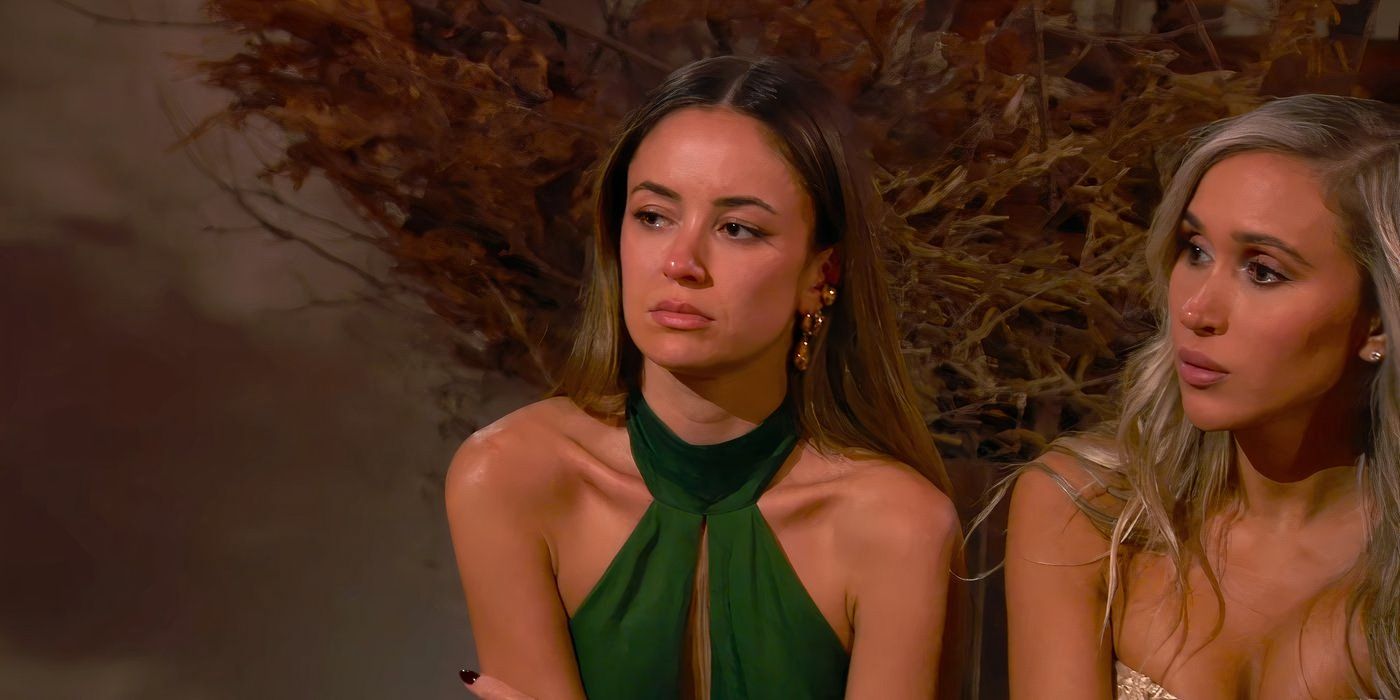 Carolina Sofia sits with Dina Lupancu on The Bachelor