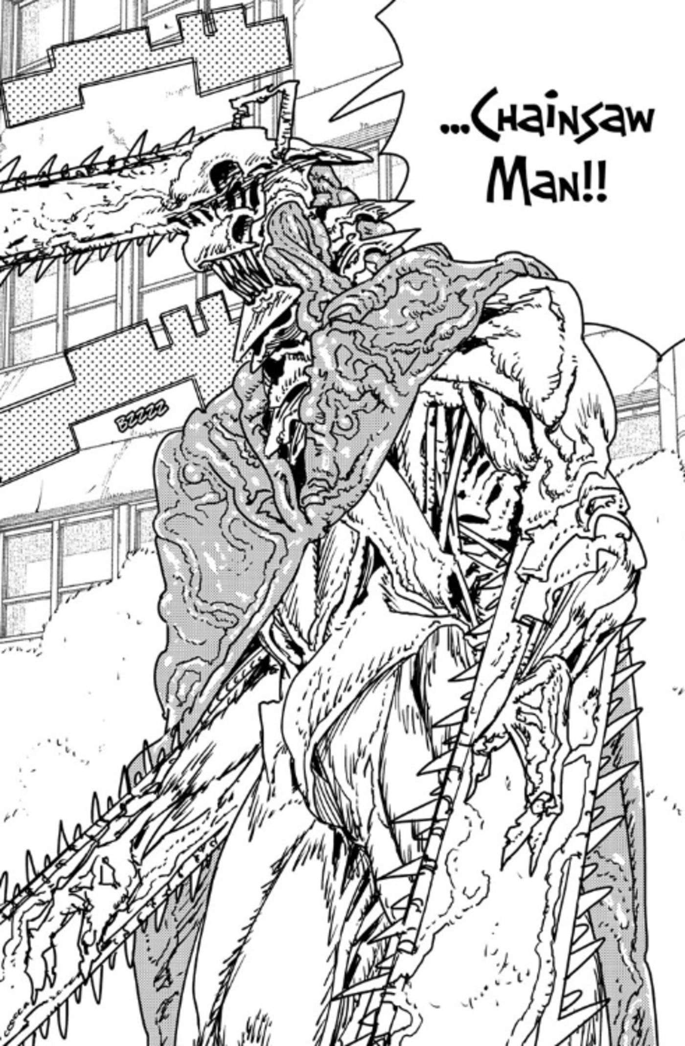 Chainsaw Man in a fleshy new form.