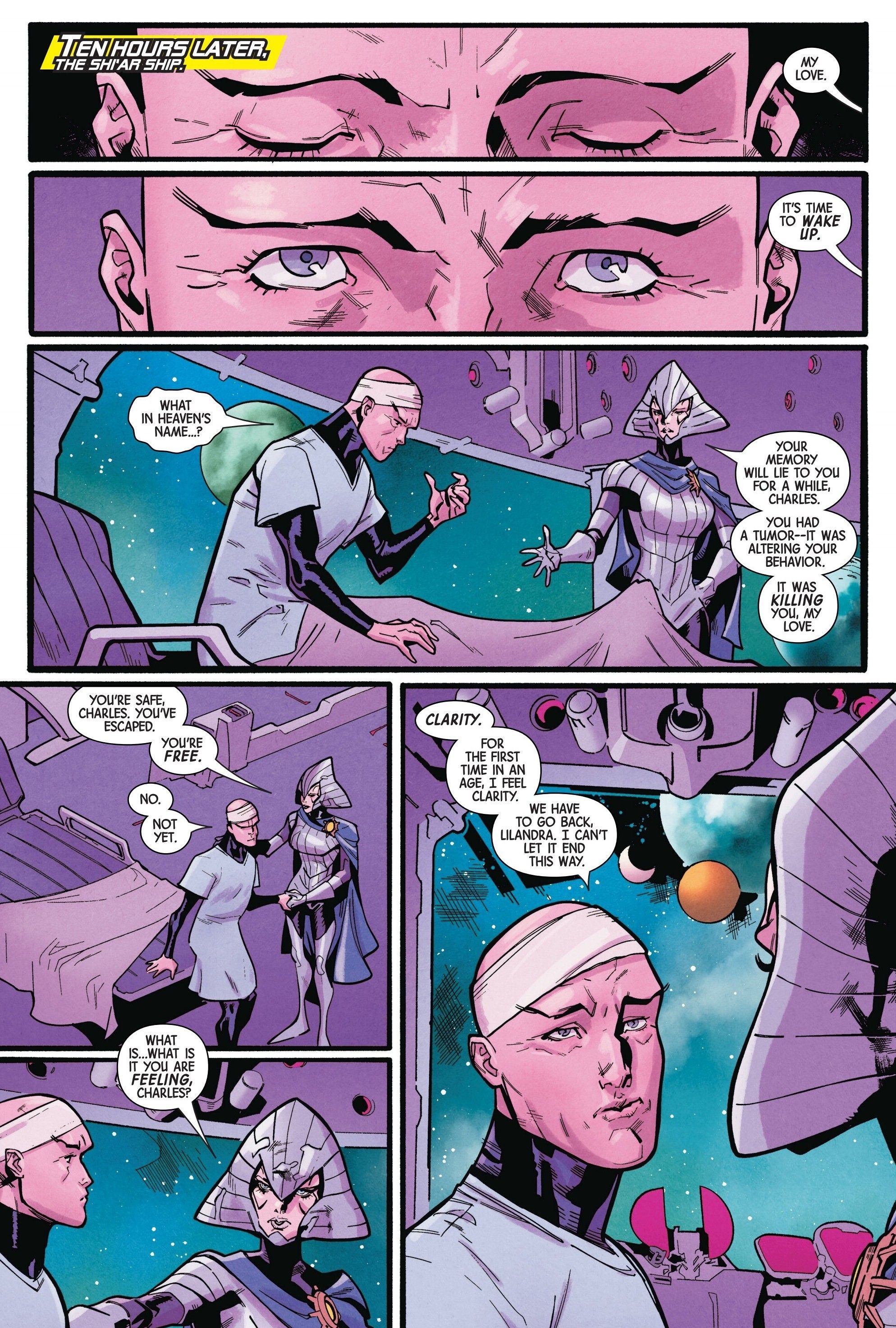 Charles Xavier Finds Clarity After His Brain Tumor is Removed and Wants to Say Goodbye to the X-Men