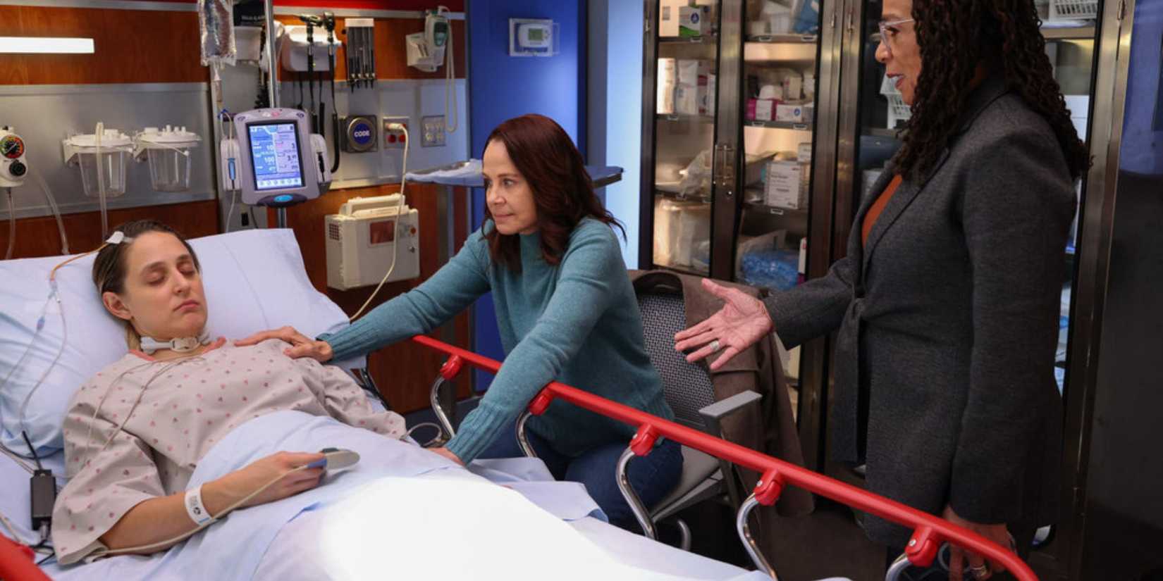 Chicago Med Sharon visits a comatose patient and her mother