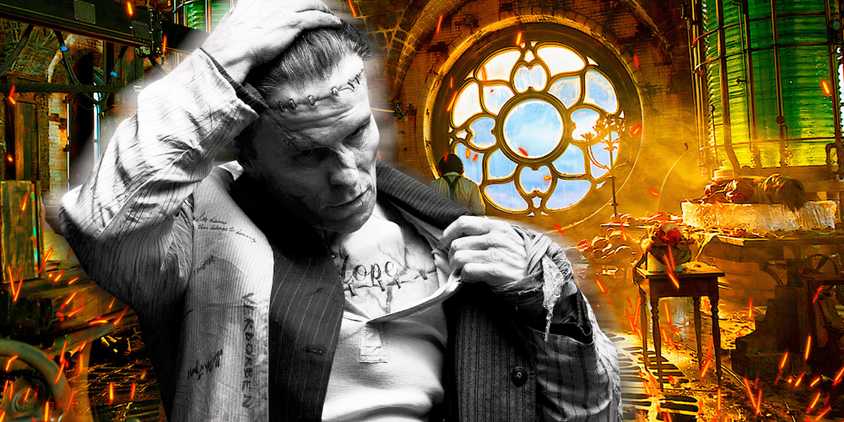 Christian Bale in The Bride and first look from Guillermo del Toro's Frankenstein
