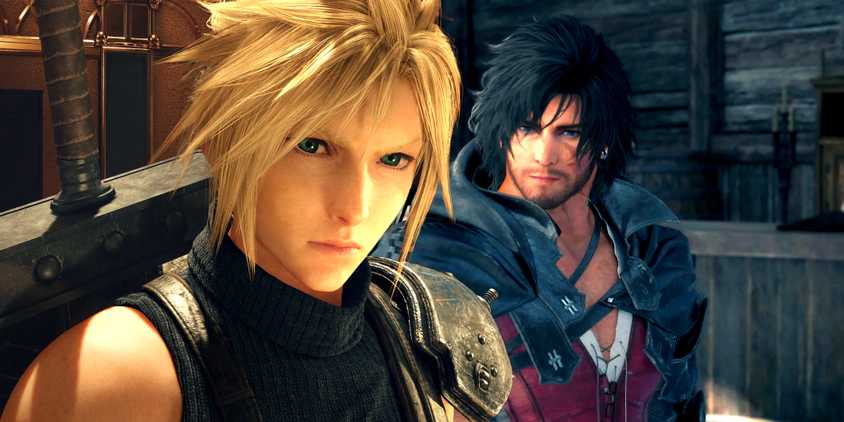 Cloud Strife and Clive Rosfield from FF7 Rebirth and FF16.