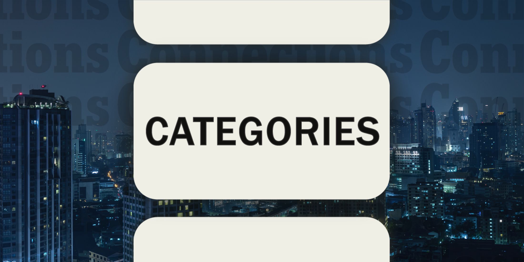 City in Connections Categories March 28