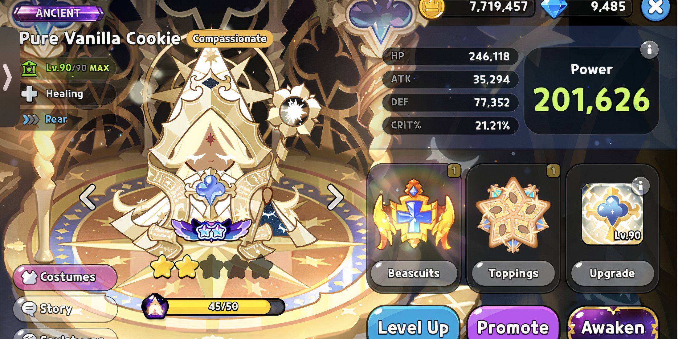 Cookie Run Kingdom Awakened Pure Vanilla Cookie