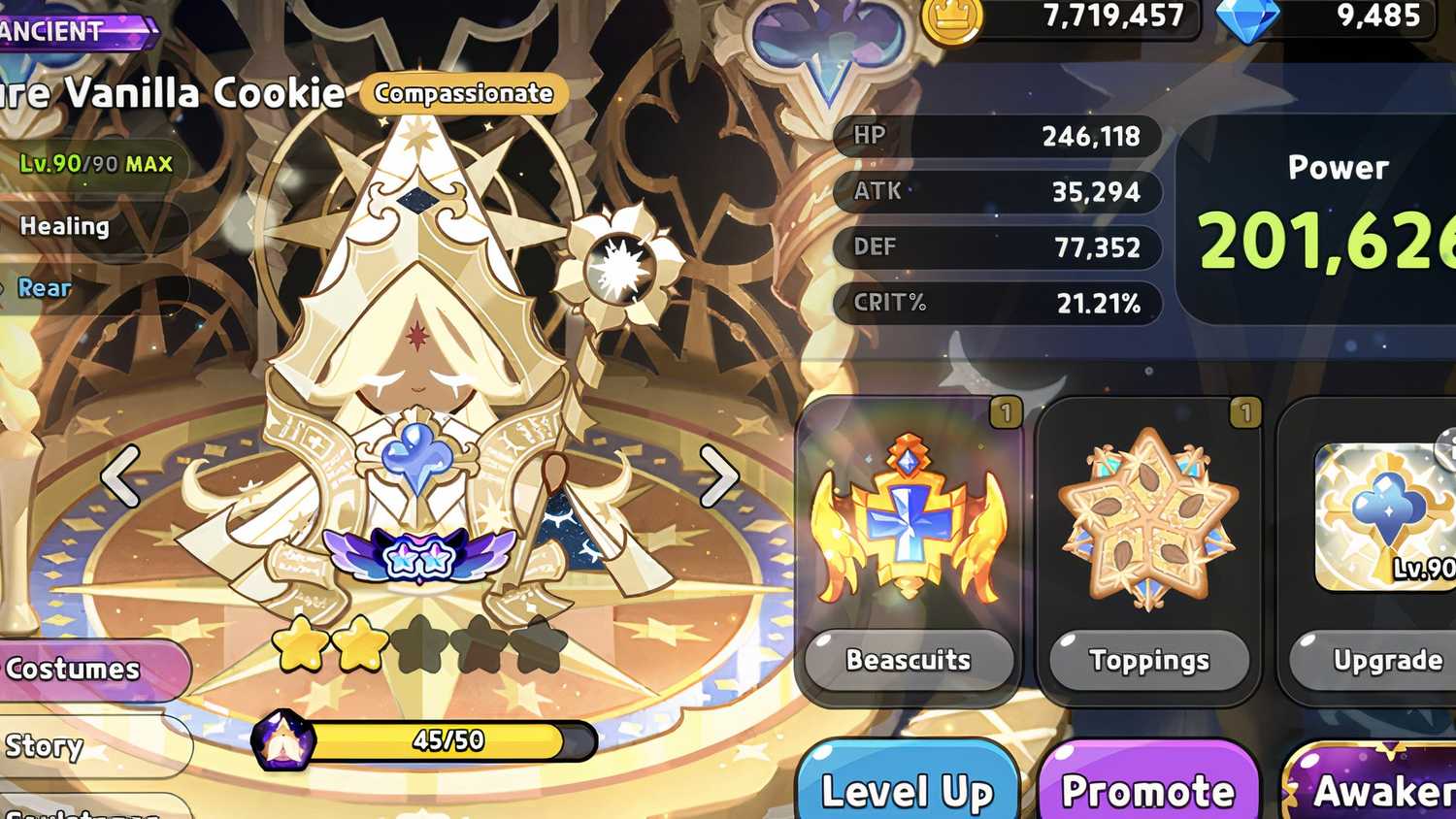 Cookie Run Kingdom Awakened Pure Vanilla Cookie