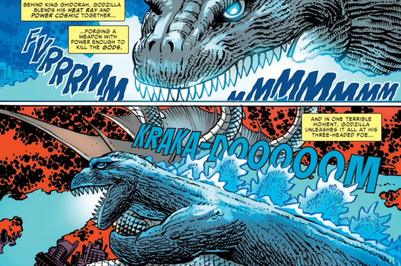 cosmic-godzilla-arises-2 Marvel apenas deu a Godzilla sua própria armadura de Homem de Ferro (sim, realmente!)