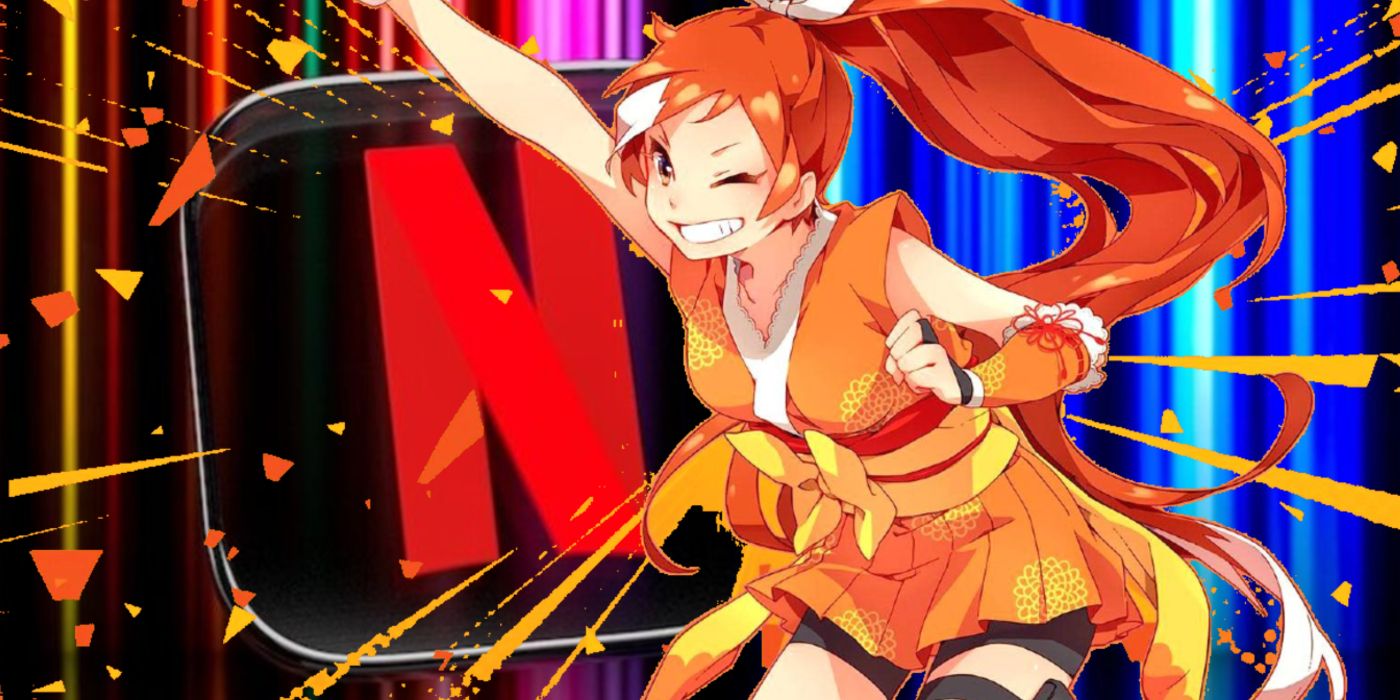Crunchyroll Hime with the Netflix logo