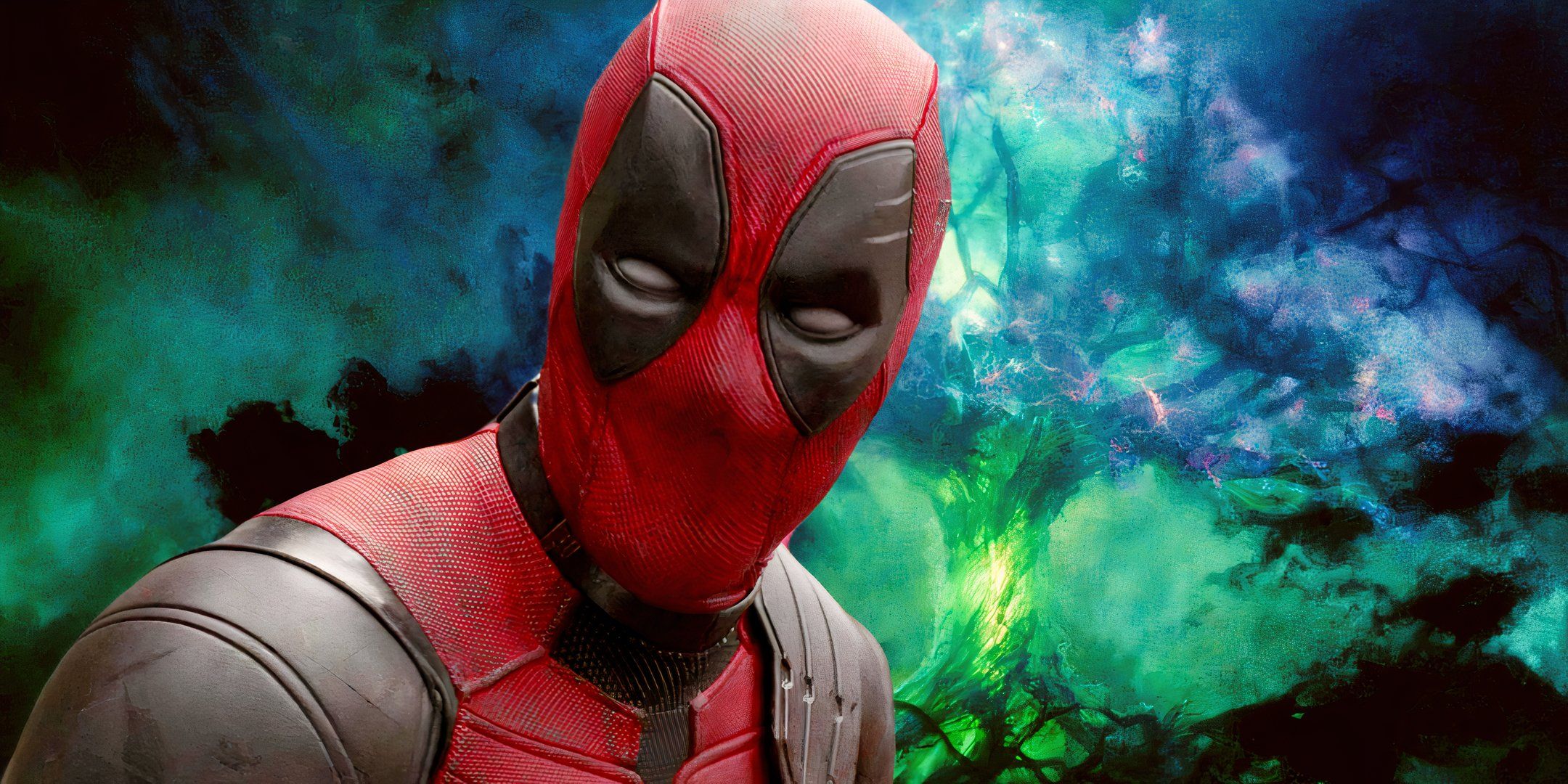Custom image of Deadpool standing in front of the Multiverse Tree in Loki