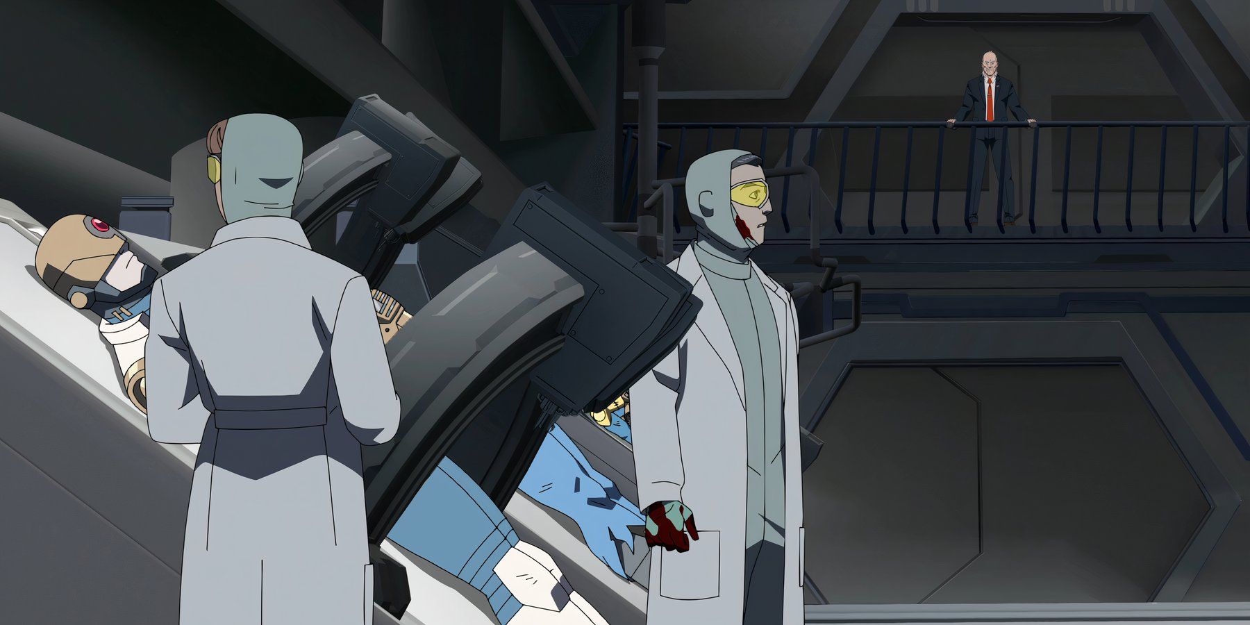 D.A. Sinclair working on new ReAnimen with Cecil overseeing him in Invincible season 3
