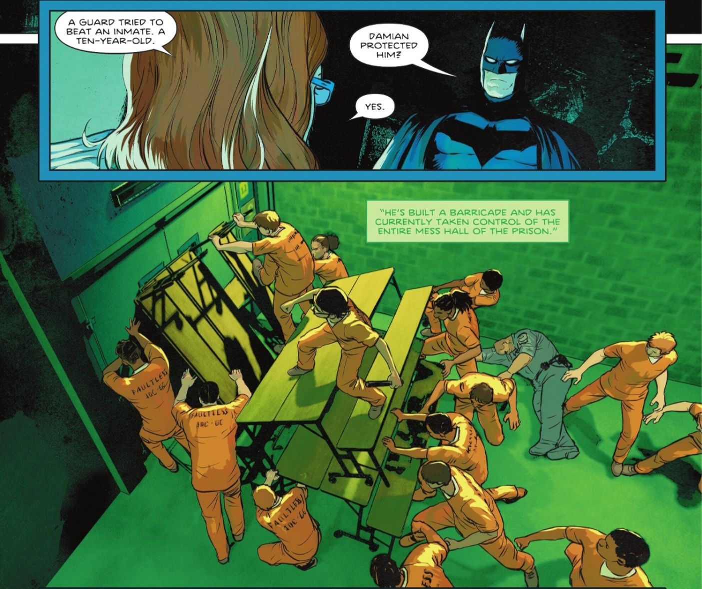 Damian Fails The Mission And Starts A Prison Riot
