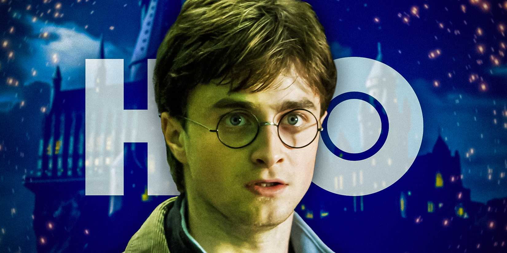 Daniel Radcliffe As Harry Potter In Front Of The HBO Logo