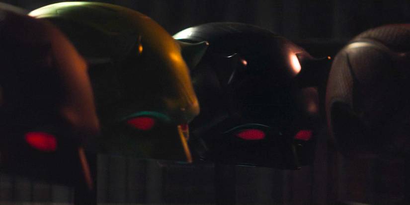 Different Daredevil masks in Daredevil: Born Again Season 1 Ep 4