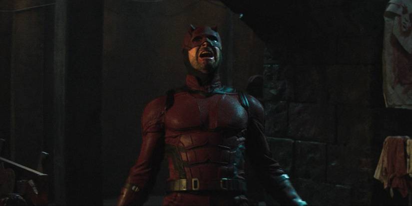 Daredevil (Charlie Cox) shouting in Daredevil: Born Again Season 1 Ep 6