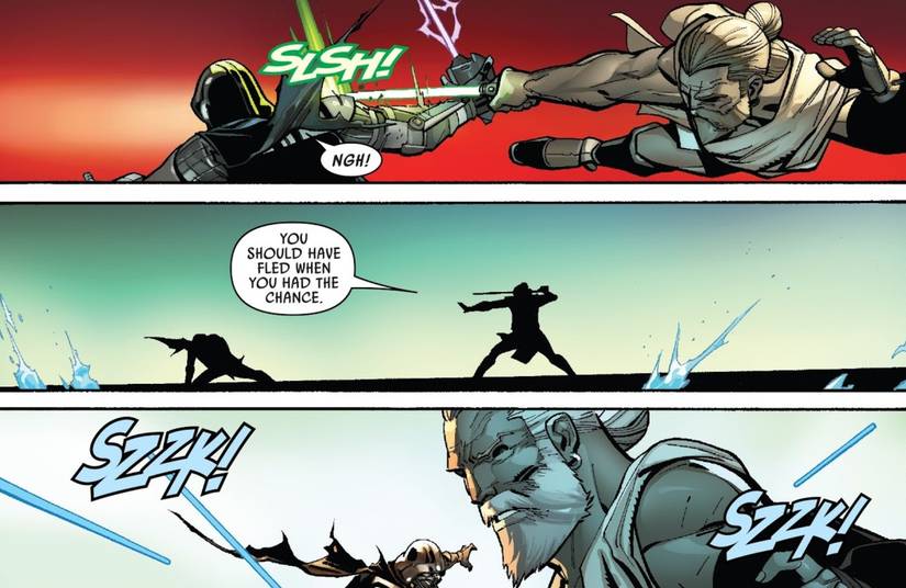 Darth Vader Fights a Jedi