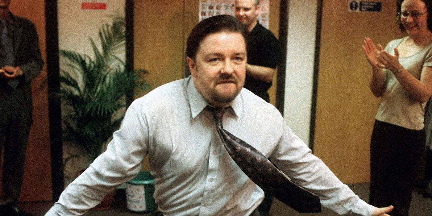 David Brent dancing in The Office