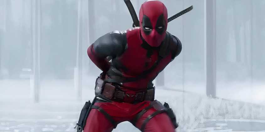Deadpool dancing at the beginning of Deadpool & Wolverine