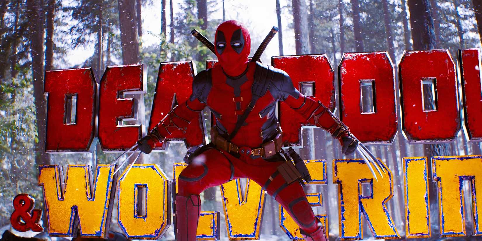 Deadpool with Wolverine's claws in Deadpool & Wolverine