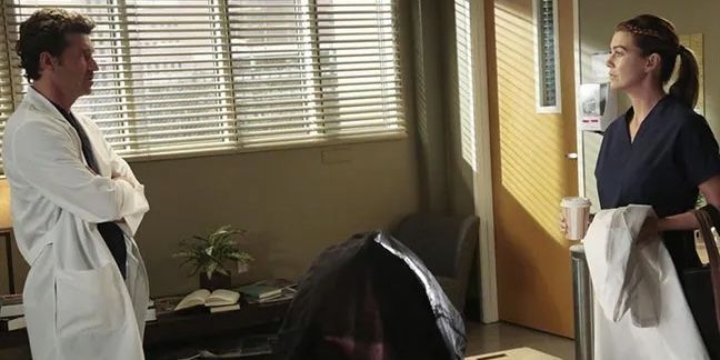 Derek and Meredith in Grey&rsquo;s Anatomy season 11