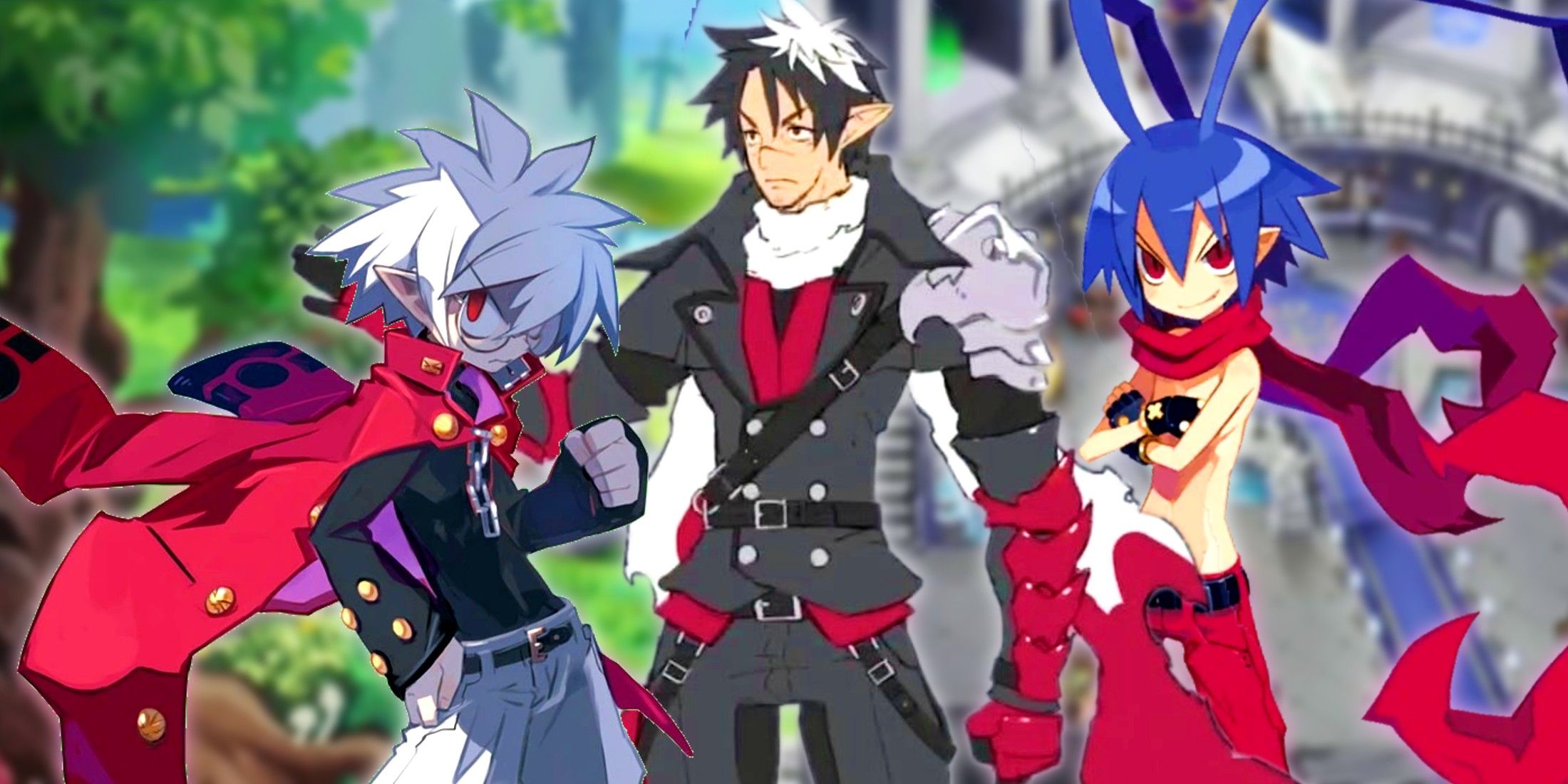 Disgaea characters with the main character from nippon Ichi&rsquo;s new game