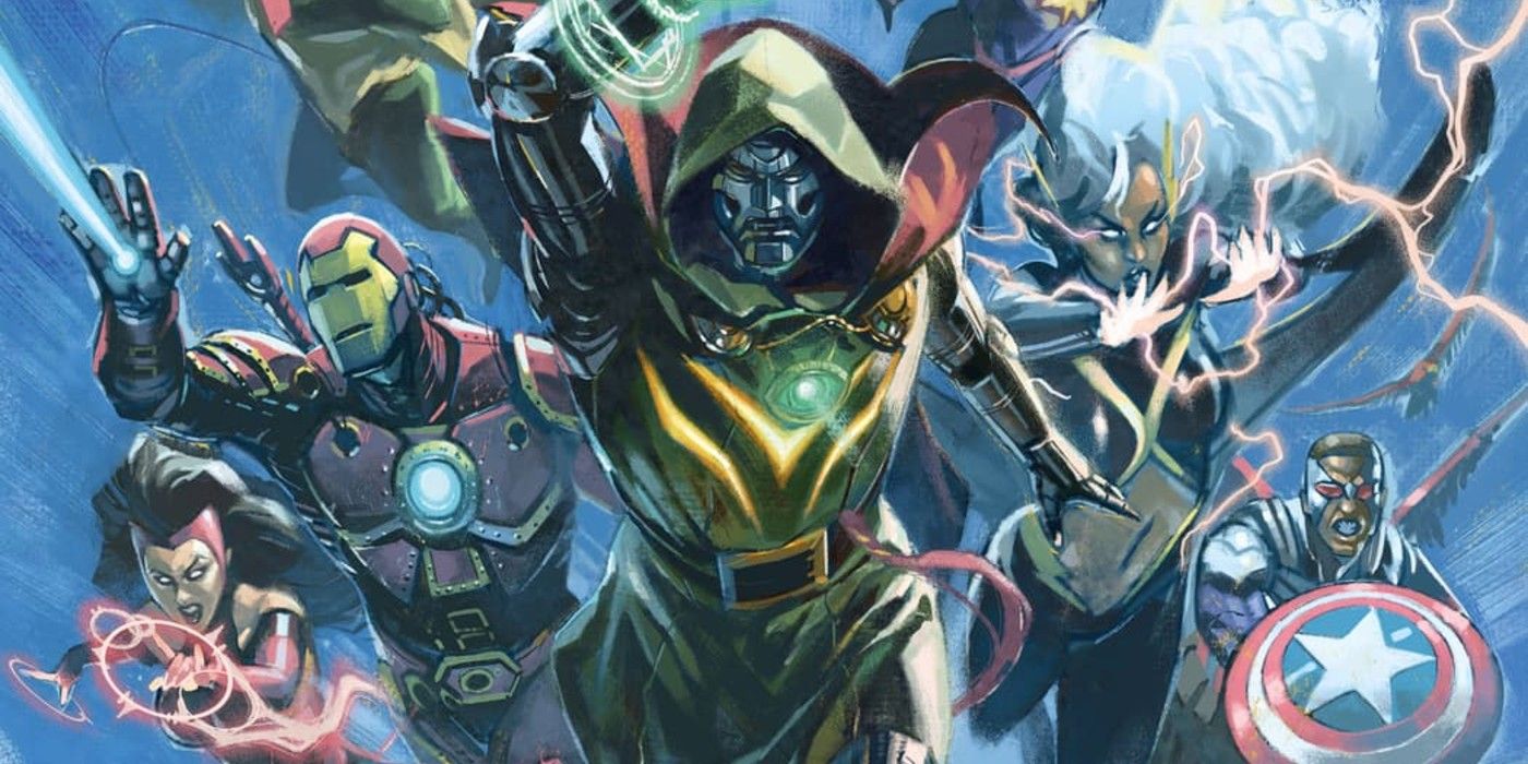 Doctor Doom leads the Avengers into battle