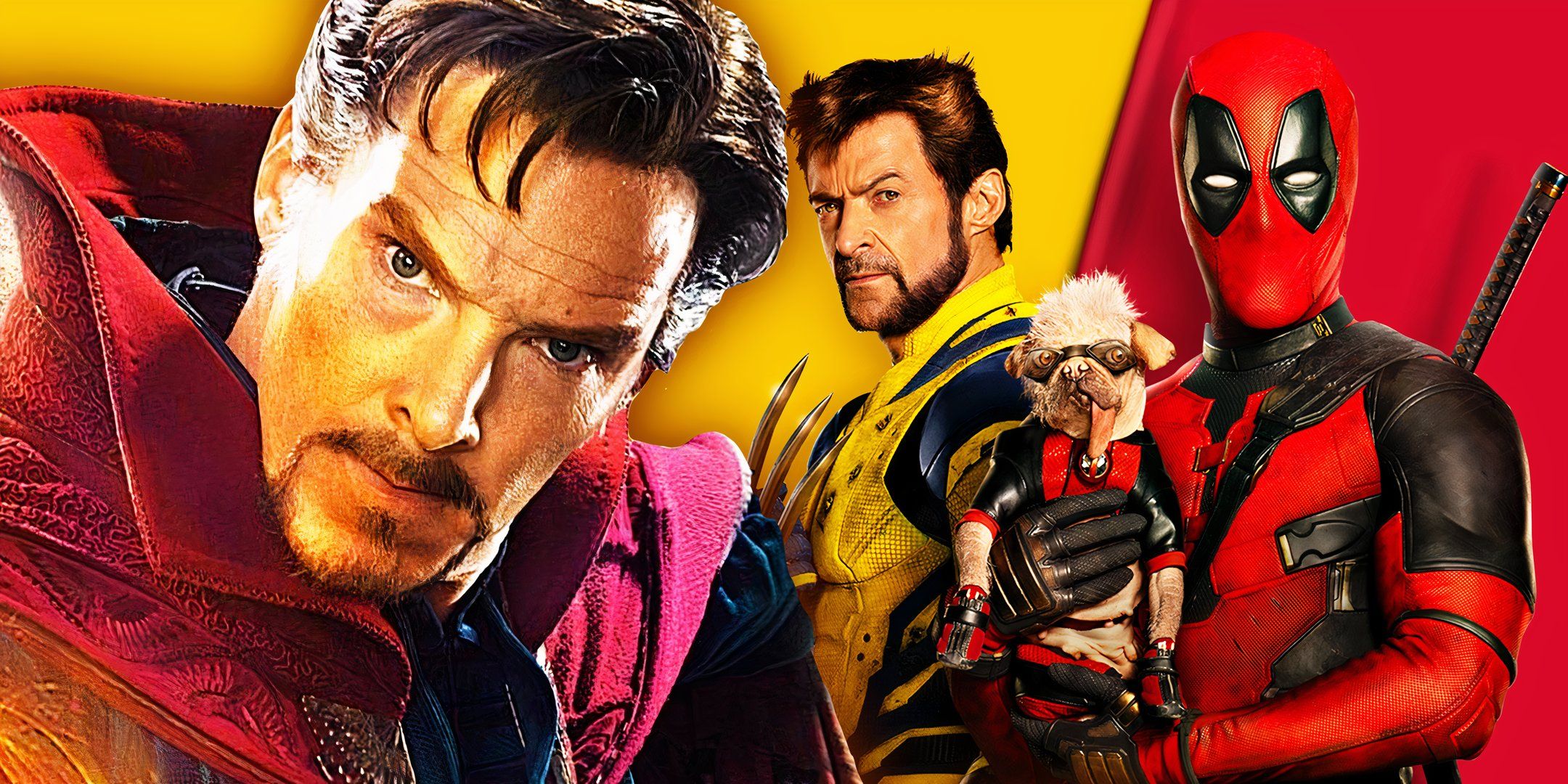 Doctor Strange with Deadpool, Wolverine and Dogpool in the MCU