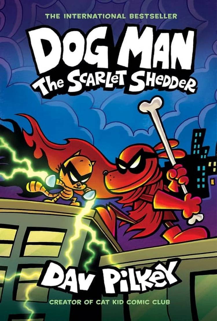 Dog-Man-Dog-Man-The-Scarlet-Shedder-A-Graphic-Novel-Dog-Man-12-From-the-Creator-of-Captain-Underpants-Library-ed-Hardcover