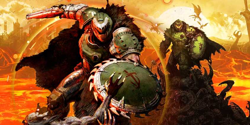 DOOM The Dark Ages character fighting